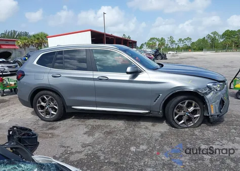 2023 BMW X3 xDrive30I из США, поврежденный, VIN 5UX53DP04P9S20126